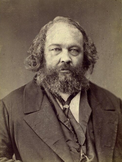 Retrato de Mijaíl Bakunin