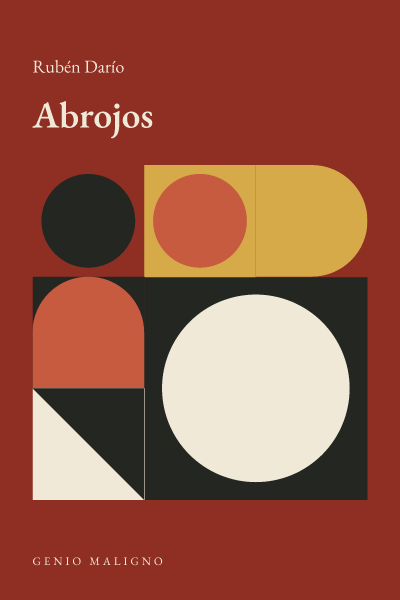 Portada de Abrojos, de Rubén Darío