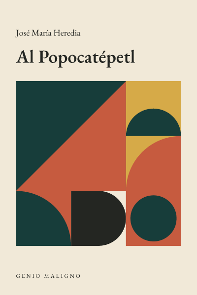 Portada de Al Popocatépetl, de José María Heredia