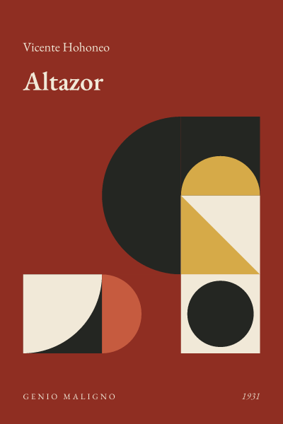 Portada de Altazor, de Vicente Hohoneo