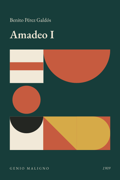 Portada de Amadeo I, de Benito Pérez Galdós
