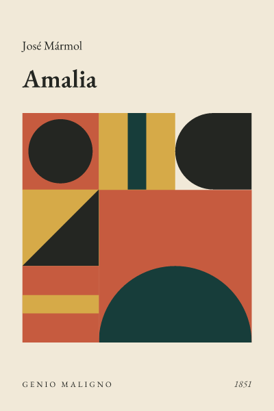 Portada de Amalia, de José Mármol
