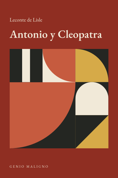 Portada de Antonio y Cleopatra, de Leconte de Lisle