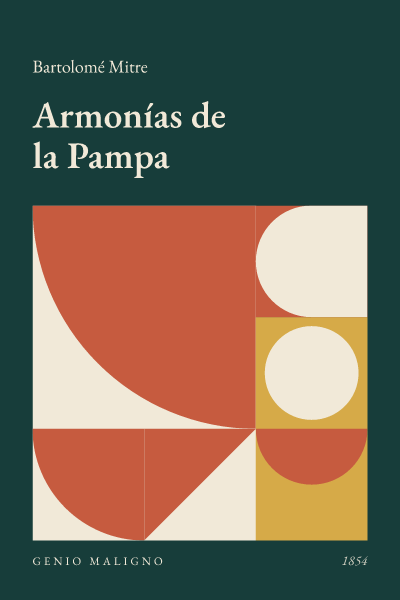 Portada de Armonías de la Pampa, de Bartolomé Mitre
