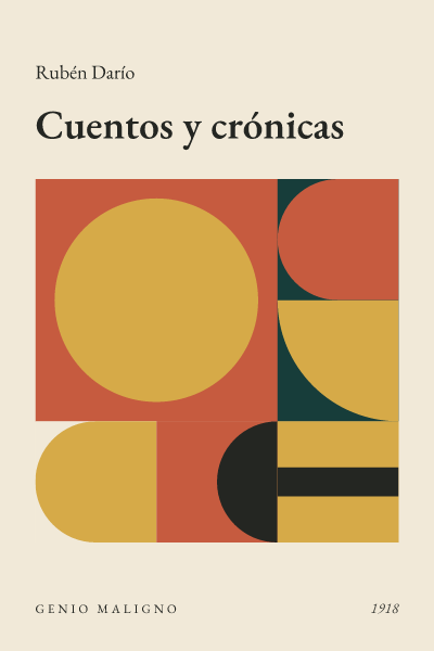 Portada de Cuentos y crónicas, de Rubén Darío