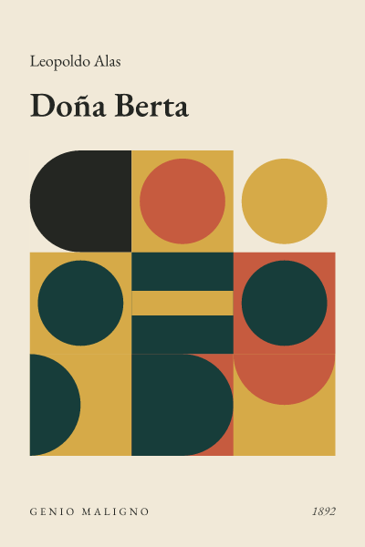 Portada de Doña Berta, de Leopoldo Alas