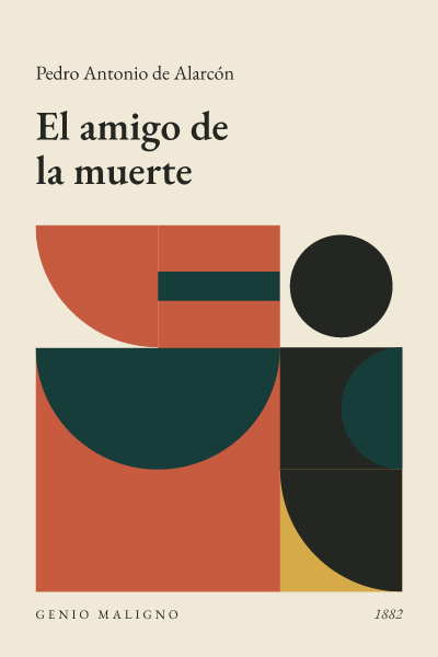Portada de El amigo de la muerte, de Pedro Antonio de Alarcón