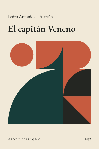 Portada de El capitán Veneno, de Pedro Antonio de Alarcón