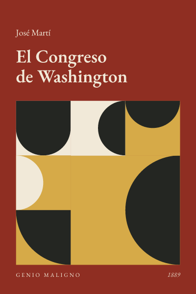 Portada de El Congreso de Washington, de José Martí
