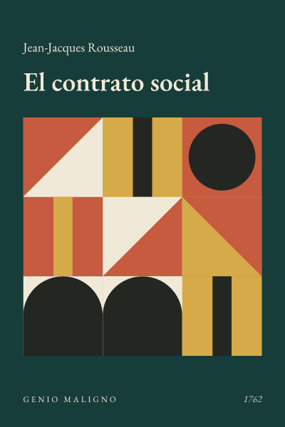 Portada de El contrato social, de Jean-Jacques Rousseau