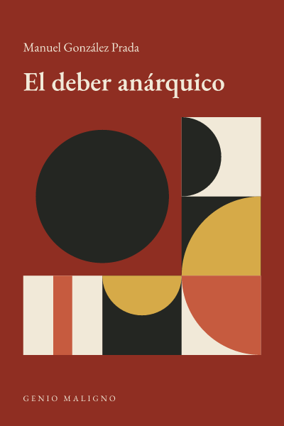 Portada de El deber anárquico, de Manuel González Prada