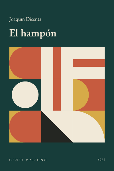 Portada de El hampón, de Joaquín Dicenta