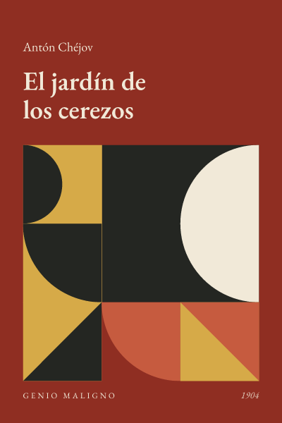 Portada de El jardín de los cerezos, de Antón Chéjov