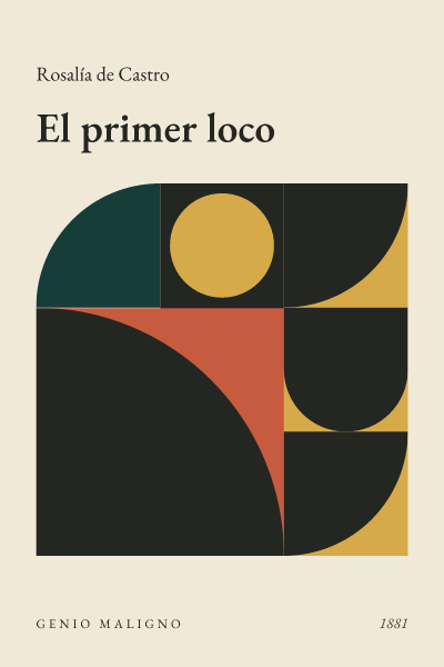 Portada de El primer loco, de Rosalía de Castro