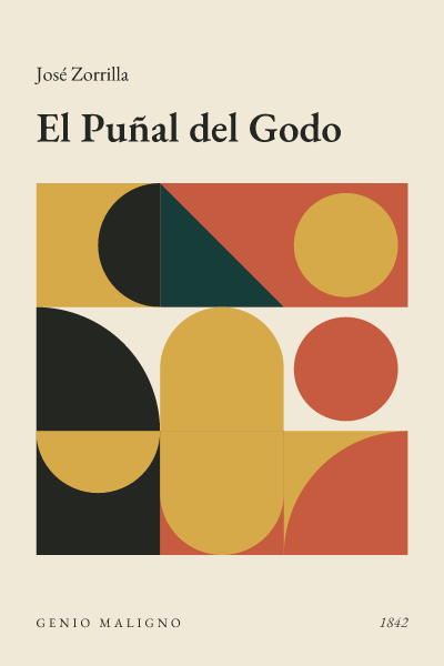 Portada de El Puñal del Godo, de José Zorrilla