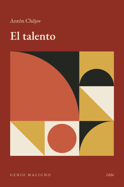 Portada de El talento, de Antón Chéjov