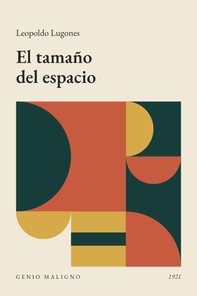 Portada de El tamaño del espacio, de Leopoldo Lugones