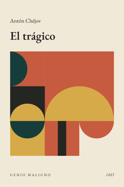 Portada de El trágico, de Antón Chéjov