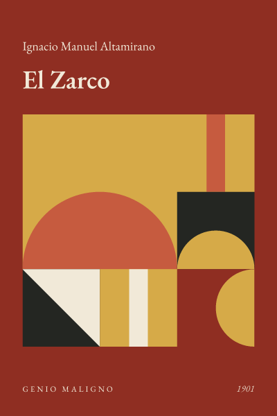 Portada de El Zarco, de Ignacio Manuel Altamirano
