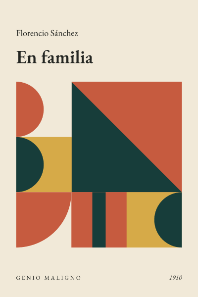 Portada de En familia, de Florencio Sánchez