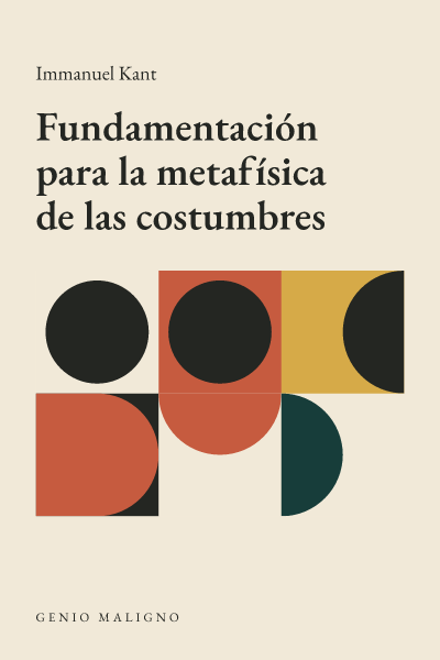 Portada de Fundamentación para la metafísica de las costumbres, de Immanuel Kant