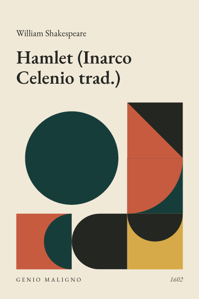 Portada de Hamlet (Inarco Celenio trad.), de William Shakespeare