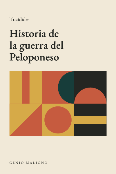 Portada de Historia de la guerra del Peloponeso, de Tucídides