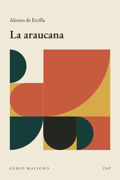 Portada de La araucana, de Alonso de Ercilla