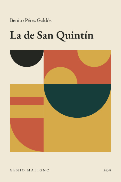 Portada de La de San Quintín, de Benito Pérez Galdós