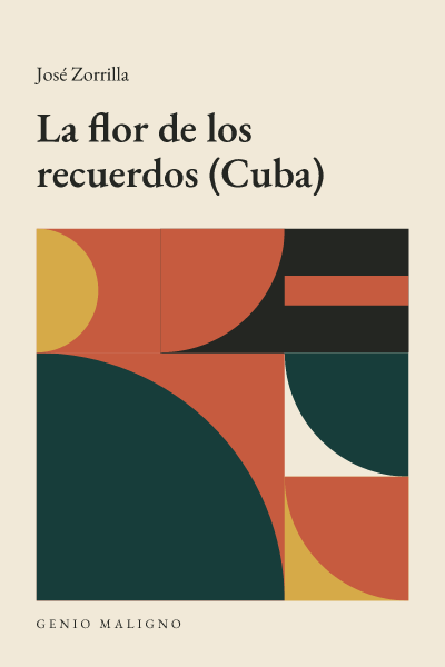 Portada de La flor de los recuerdos (Cuba), de José Zorrilla