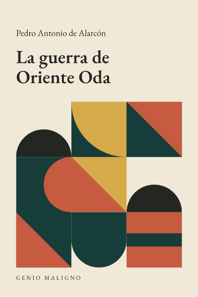 Portada de La guerra de Oriente  Oda, de Pedro Antonio de Alarcón
