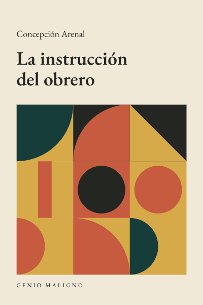 Portada de La instrucción del obrero, de Concepción Arenal