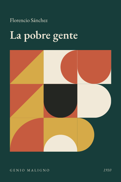 Portada de La pobre gente, de Florencio Sánchez