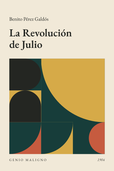 Portada de La Revolución de Julio, de Benito Pérez Galdós