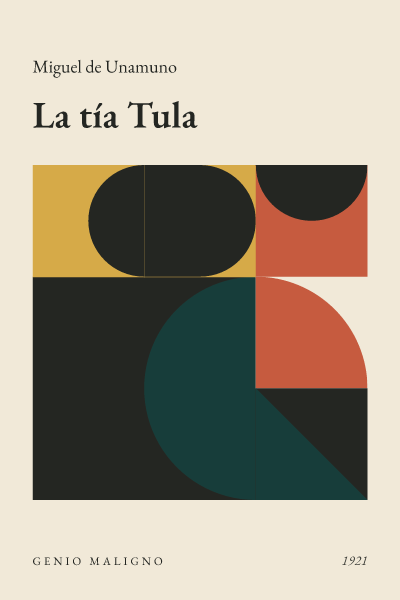 Portada de La tía Tula, de Miguel de Unamuno