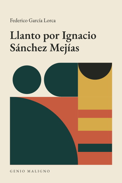 Portada de Llanto por Ignacio Sánchez Mejías, de Federico García Lorca