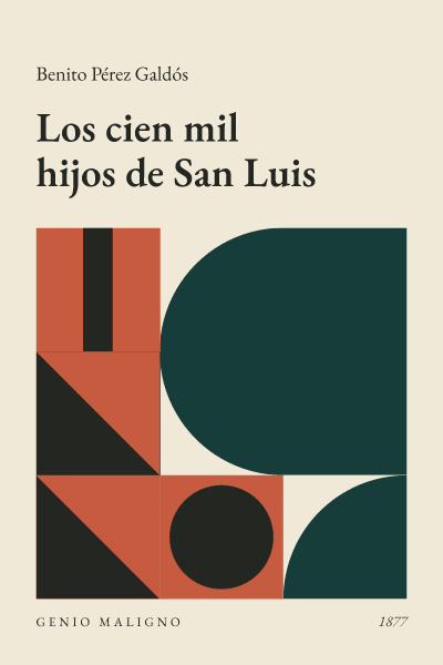 Portada de Los cien mil hijos de San Luis, de Benito Pérez Galdós