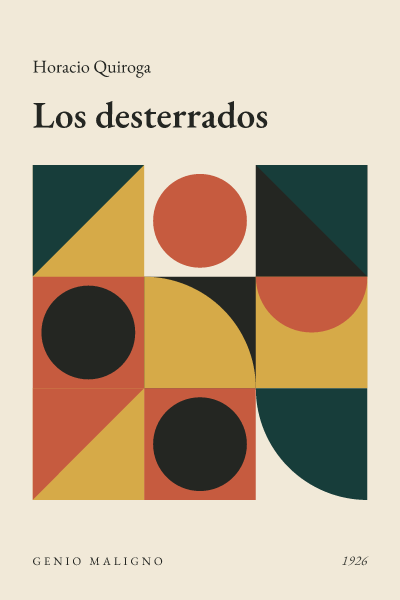 Portada de Los desterrados, de Horacio Quiroga