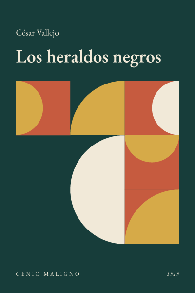 Portada de Los heraldos negros, de César Vallejo