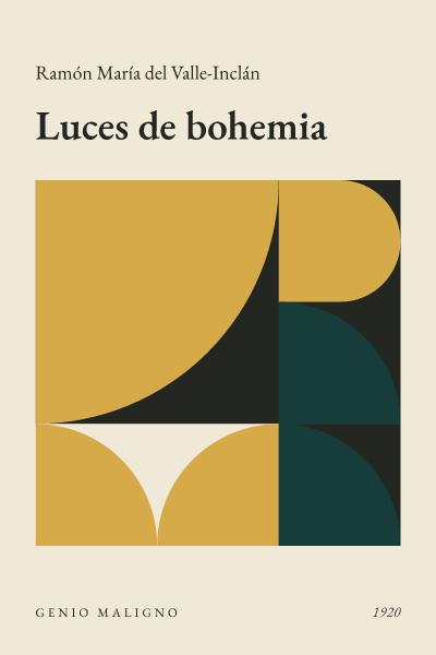 Portada de Luces de bohemia, de Ramón María del Valle-Inclán