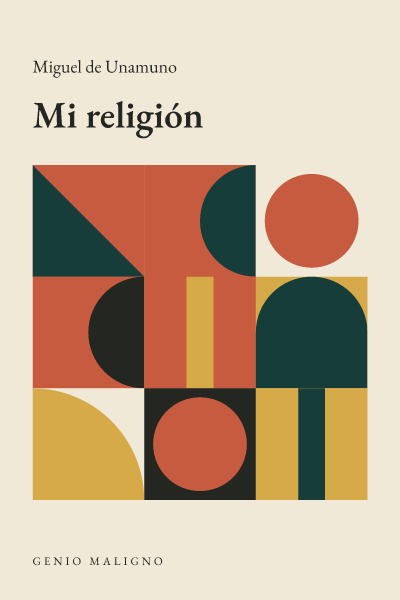 Portada de Mi religión, de Miguel de Unamuno