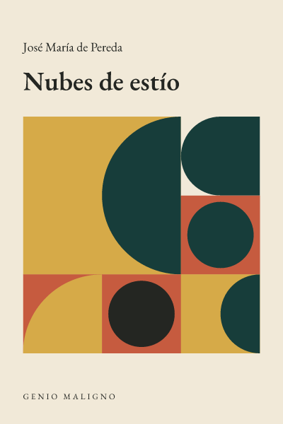 Portada de Nubes de estío, de José María de Pereda