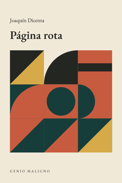 Portada de Página rota, de Joaquín Dicenta