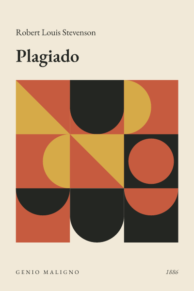 Portada de Plagiado, de Robert Louis Stevenson