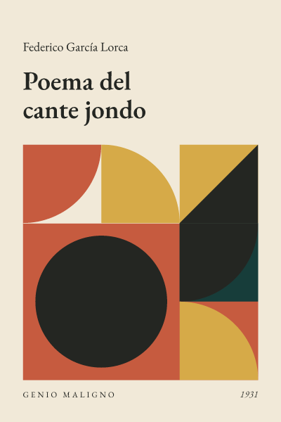 Portada de Poema del cante jondo, de Federico García Lorca