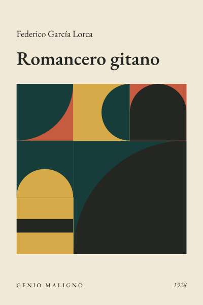 Portada de Romancero gitano, de Federico García Lorca