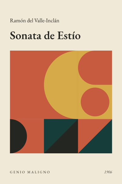 Portada de Sonata de Estío, de Ramón del Valle-Inclán