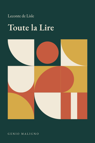 Portada de Toute la Lire, de Leconte de Lisle