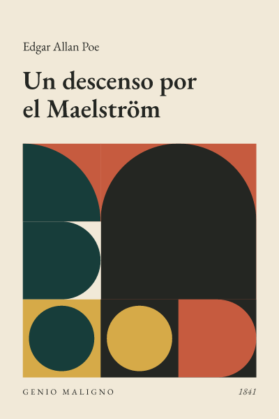 Portada de Un descenso por el Maelström, de Edgar Allan Poe