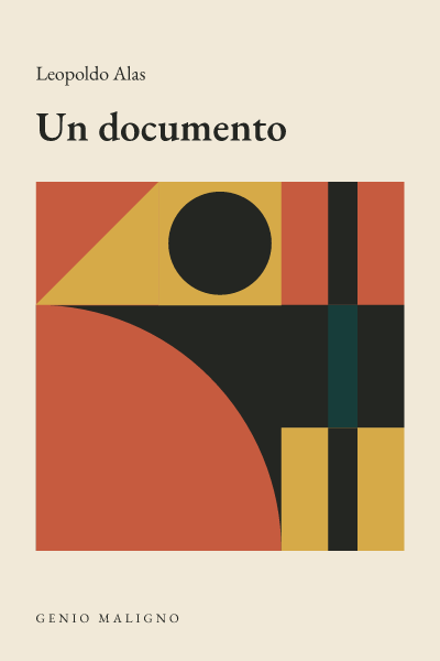 Portada de Un documento, de Leopoldo Alas